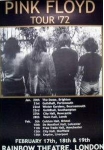 Pink Floyd Tourposter 1972