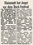 Zeitungsartikel Germersheim 1972